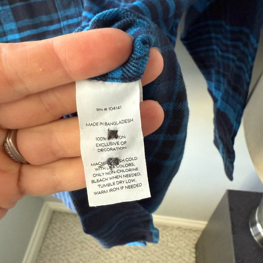Alpine Design Blue Explorer Flannel‎ NWT - Picture 6 of 7